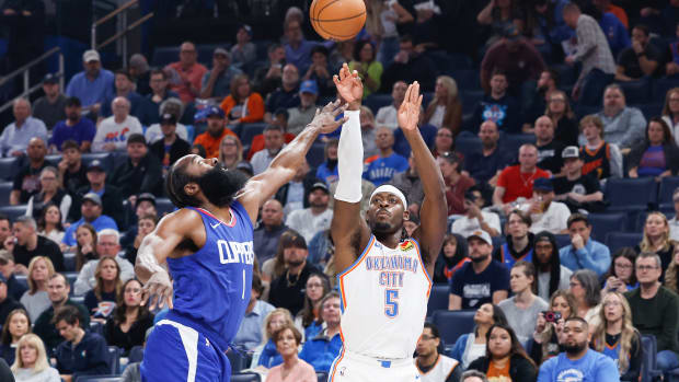 Lu Dort, James Harden, LA Clippers